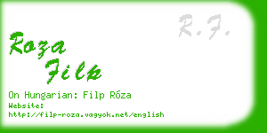roza filp business card